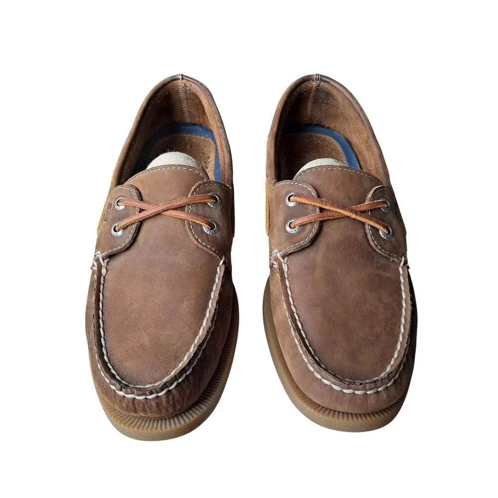 Sperry Top-Sider Mens 8 M Brown Leather Authentic Original Boat Shoes LN/EUC